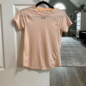 Under Armour light pink running shirt